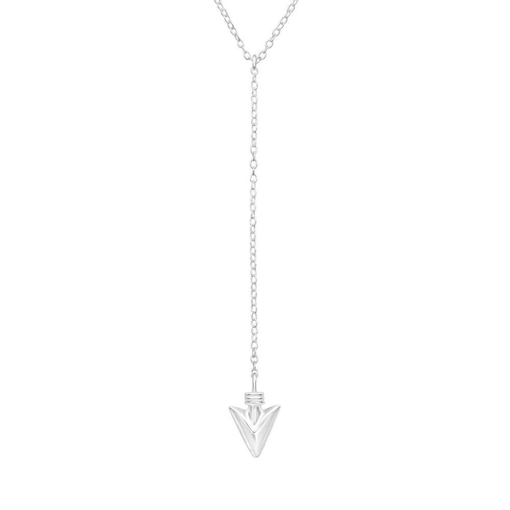Sterling Silver Arrow Lariat Necklace